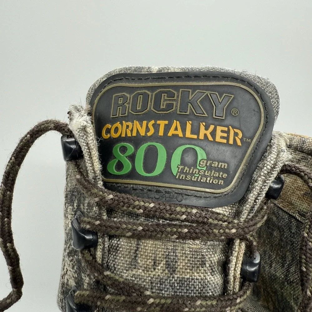 Rocky Cornstalker 25 9203 Men's 12M Camo Hunting Boots Gore-Tex 800 Gram